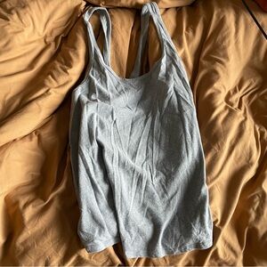 Under Armour - Heather Gray- Racerback Athletic Activewear Yoga Tank Top